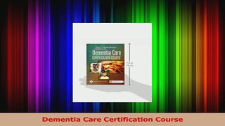 PDF Download  Dementia Care Certification Course Download Full Ebook