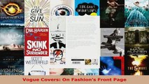 Read  Vogue Covers On Fashions Front Page PDF Free