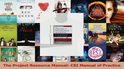 Read  The Project Resource Manual CSI Manual of Practice Ebook Free