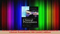 Nurses Guide to Clinical Procedures Nurse Guide to Clinical Procedures 6th sixth PDF