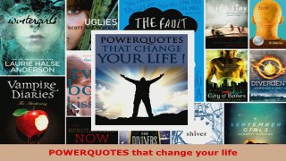 Read  POWERQUOTES that change your life EBooks Online