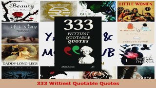 Read  333 Wittiest Quotable Quotes Ebook Free