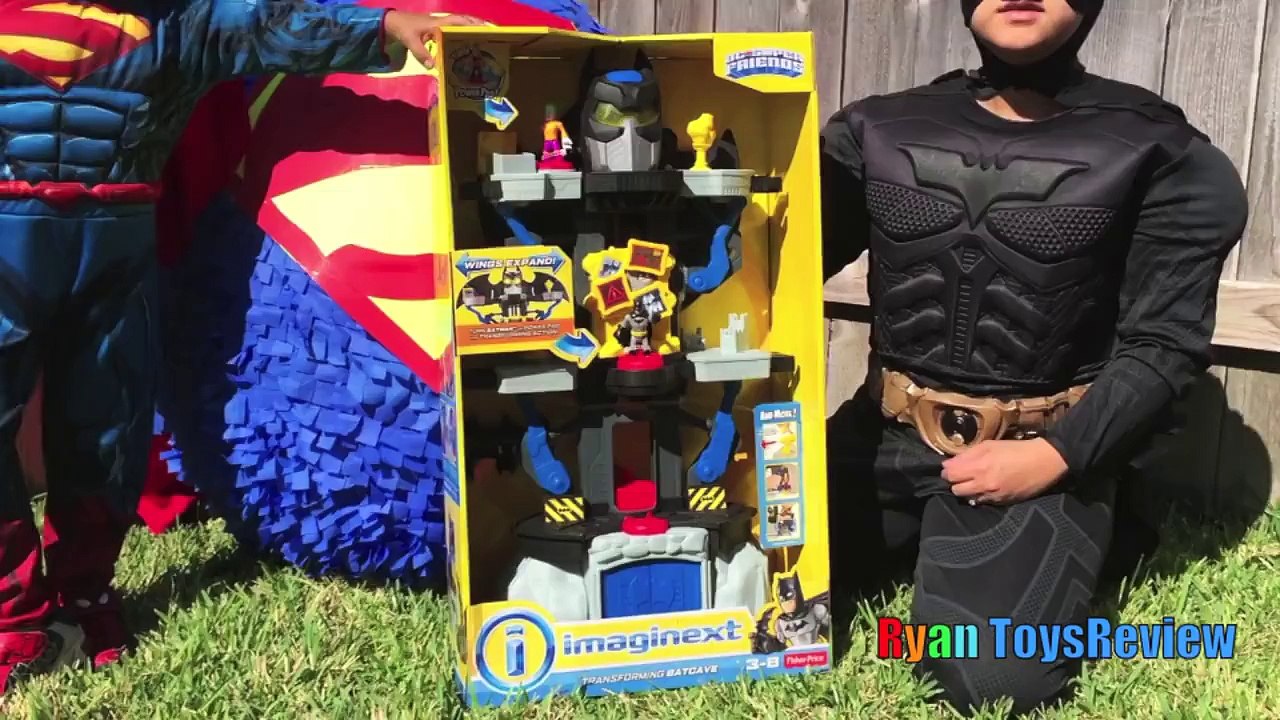 GIANT EGG SURPRISE OPENING SUPERMAN Imaginext SuperHeroes Toys Batman vs Superman Power Wh