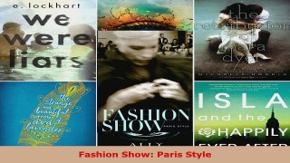 Read  Fashion Show Paris Style Ebook Free