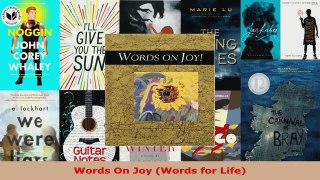 Read  Words On Joy Words for Life Ebook Free
