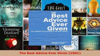 Download  The Best Advice Ever Given 1001 Ebook Free