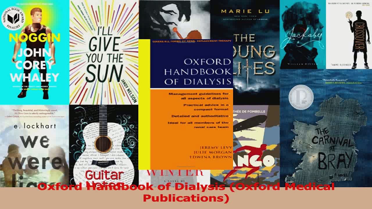 Oxford Handbook of Dialysis Oxford Medical Publications Read Online