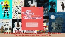 PDF Download  500 Hymns for Instruments Book A  Bb Clarinet Tenor Saxophone Baritone TC Download Full Ebook