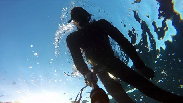 tight squeeze while diving caves