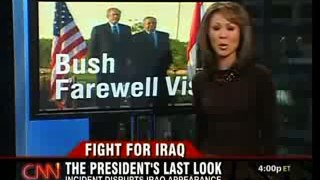 Bush Shoe Incident in Iraq {CNN}