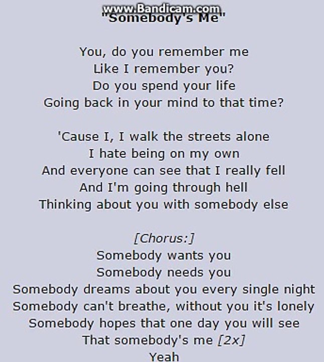 Somebody's me