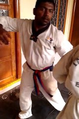 CTC Taekwondo kick practise