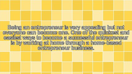 Home-Based Business Entrepreneur Working At Home