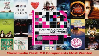 Read  Macromedia Flash MX Components Most Wanted PDF Online