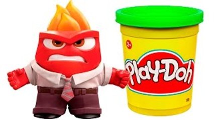 Inside Out Anger Play doh STOP MOTION playdo video Ira Claymation