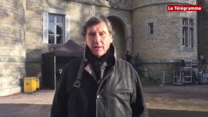 Moncontour(22). Tournage de "Fleur de tonnerre"