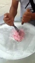 Strawberry Ice Cream Cup in Cream Roll Design