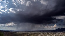 Une micro rafale filmée en timelapse