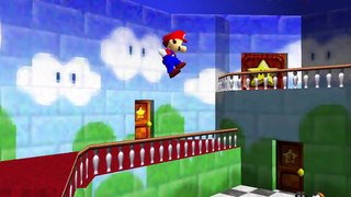 TAS Super Mario 64 1 Star BLJless in 09:38.