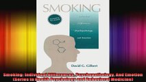 Smoking Individual Differences Psychopathology And Emotion Series in Health Psychology