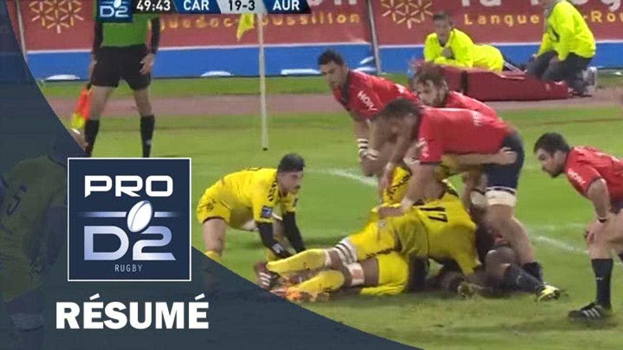 PRO D2 - Résumé Carcassonne-Aurillac: 24-3 - J11 - Saison 2015/2016