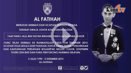 Download Video: Anakanda Sultan Johor, Tunku Abdul Jalil mangkat