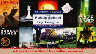 Download  From Public School to the Ivy League How to get into a top school without top dollar PDF Online