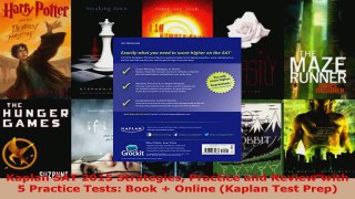 Download  Kaplan SAT 2015 Strategies Practice and Review with 5 Practice Tests Book  Online PDF Online
