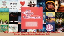 PDF Download  500 Hymns for Instruments Book A  Bb Clarinet Tenor Saxophone Baritone TC PDF Online