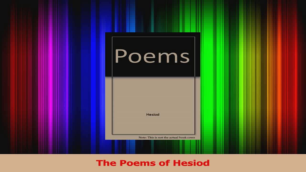 The Poems of Hesiod PDF