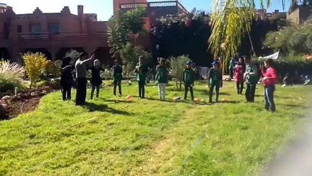 Rencontre sportive des enfants de l'association Aahd Ljadid accueillis par ceux de l'association Ourika Tadamoune