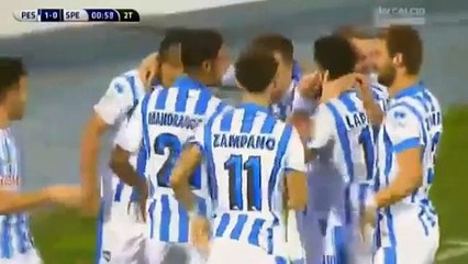 Michele Fornasier Goal Pescara 1-0 Spezia Italy Serie B
