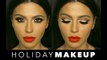 Winged Eyeliner + Red Lips | Holiday Makeup | Teni Panosian