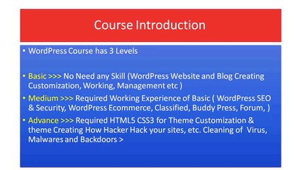 WordPress Training Class 1 Introduction