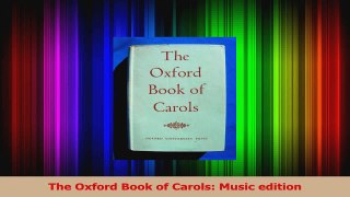 PDF Download  The Oxford Book of Carols Music edition PDF Full Ebook