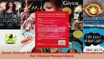 Read  Good Clinical Practice Standard Operating Procedures for Clinical Researchers Ebook Free