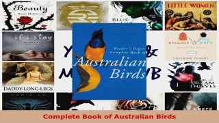 Read  Complete Book of Australian Birds Ebook Free