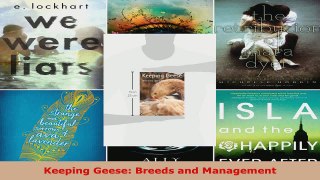 Read  Keeping Geese Breeds and Management Ebook Free