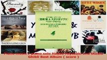 PDF Download  Piano music  piano solo Hayao Miyazaki and Studio Ghibli Best Album  score  Read Online