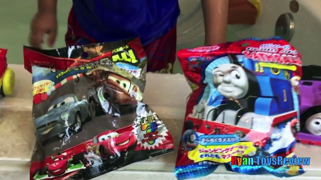 Disney Cars Toys Thomas and Friends Bath Balls Japanese Surprise Toys Color Changers McQue