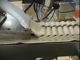 Christmas ice cream factory... Crazy robot making ice cream cake