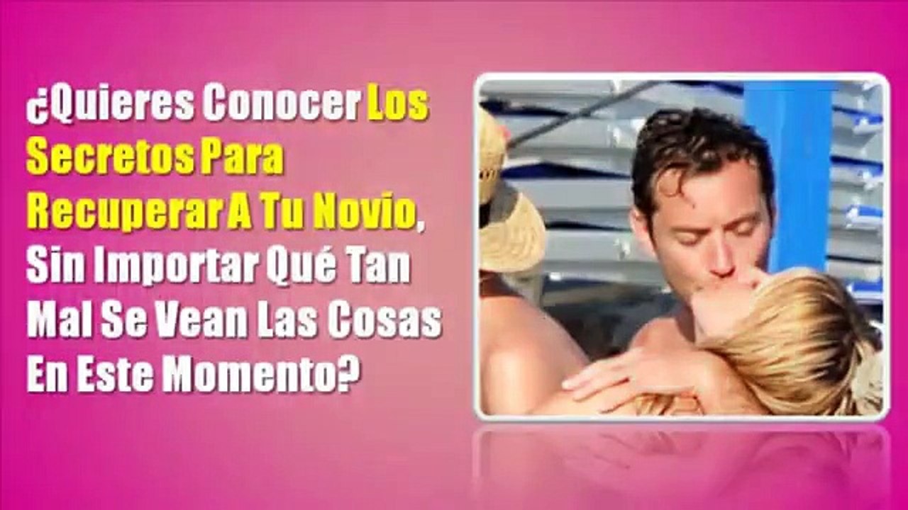 Como recuperar a tu ex