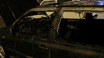 Carinaro (CE) - Auto in fiamme in via Tasso (05.12.15)