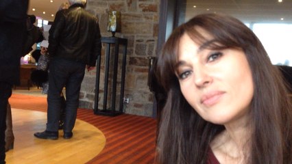 Monica Bellucci en escale à Quiberon