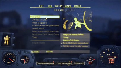 Fallout 4, gameplay Español parte 47, Recogiendo el arsenal para la hermandad