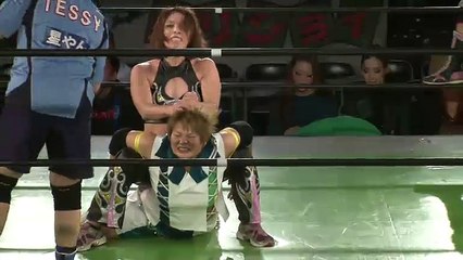 {JWP & DIANA} Arisa Nakajima & Mima Shimoda Vs. KAZUKI & Megumi Yabushita (11/20/15)