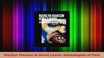 PDF Download  Marilyn Manson  David Lynch Genealogies of Pain PDF Online