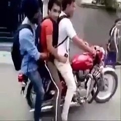 Motor Cycle Tricks on the road