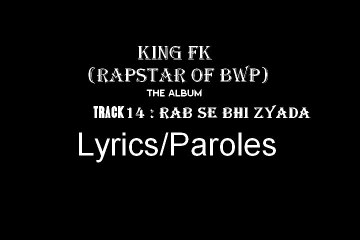 KING FK - Rab Se Bhi Zyada | Sad Rap Song 2015
