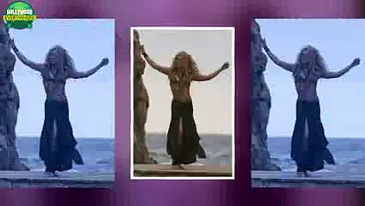 Shakira Brings Her Son To Her Belly Dancing Beach Shoot